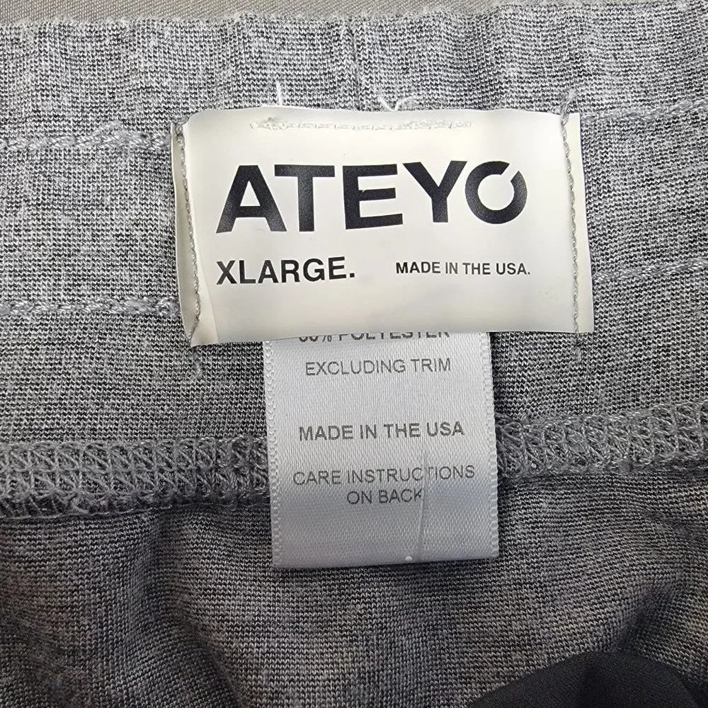Ateyo Tech Sitters Mens XL Gray Gaming Sweatpants Logitech Gamer Competitions